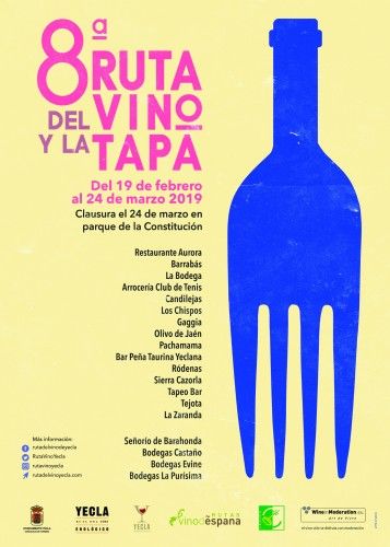 Disfruta del recorrido enogastronómico de la 8ª Ruta del Vino y la Tapa