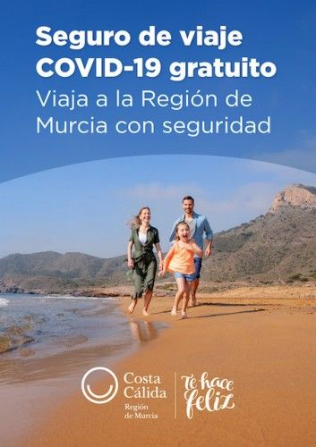 Seguro de viaje gratuito para turistas en la Región de Murcia para COVID-19