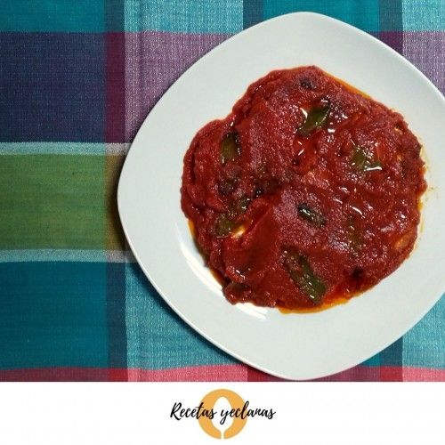 Recetas yeclanas: Queso frito con tomate