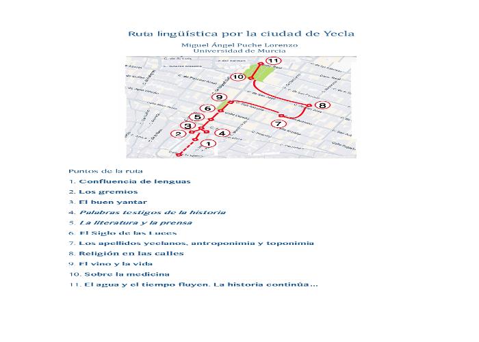 Ruta Lingüística de Yecla